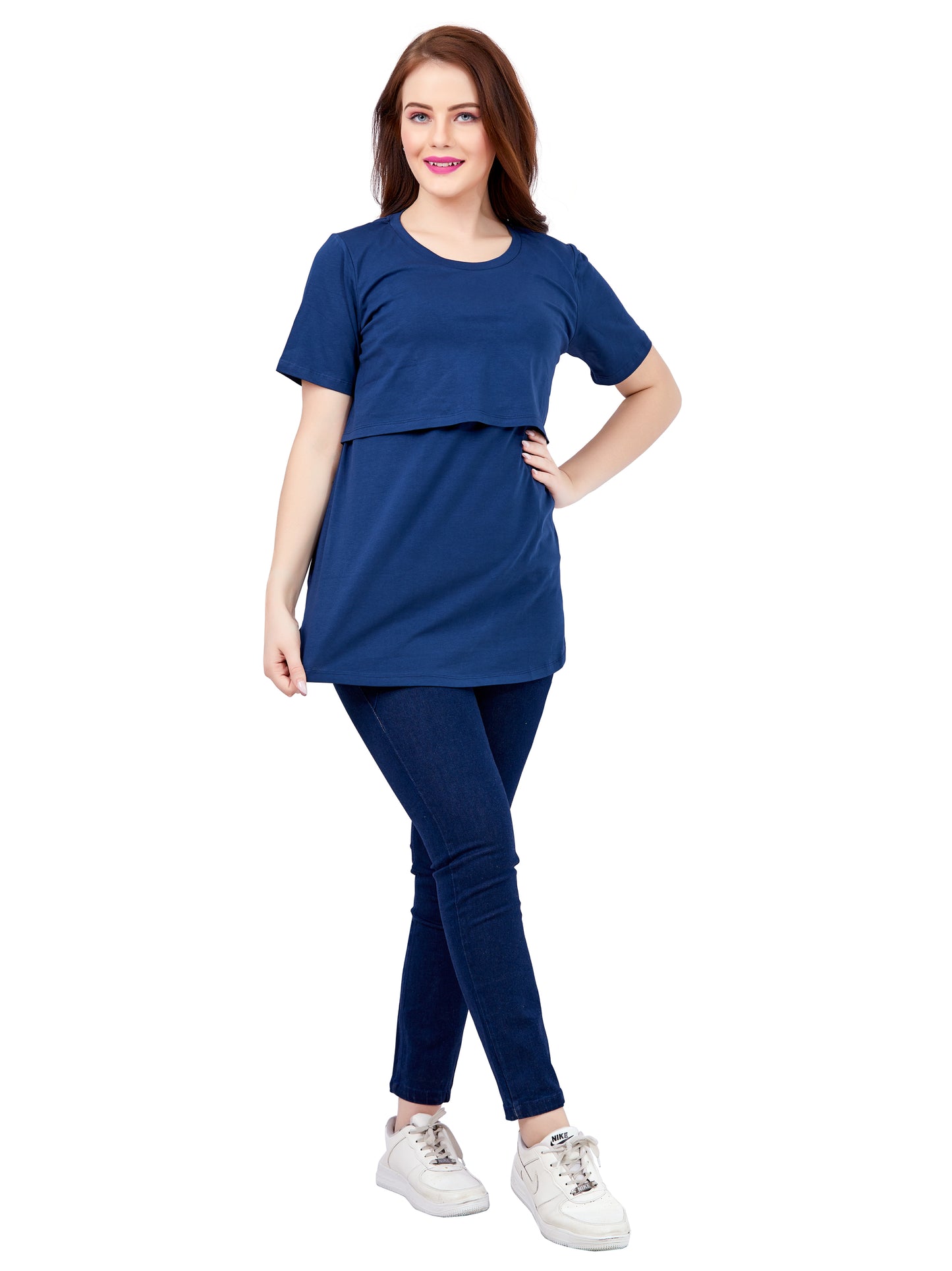 Indigo Blue Maternity T-shirt