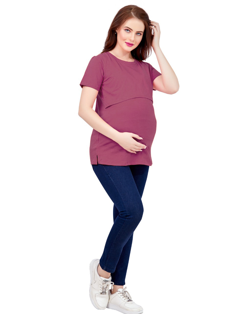 Onion Pink Maternity T-shirt