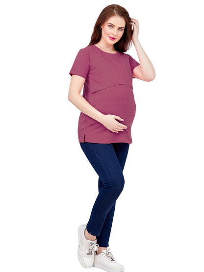 Onion Pink Maternity T-shirt