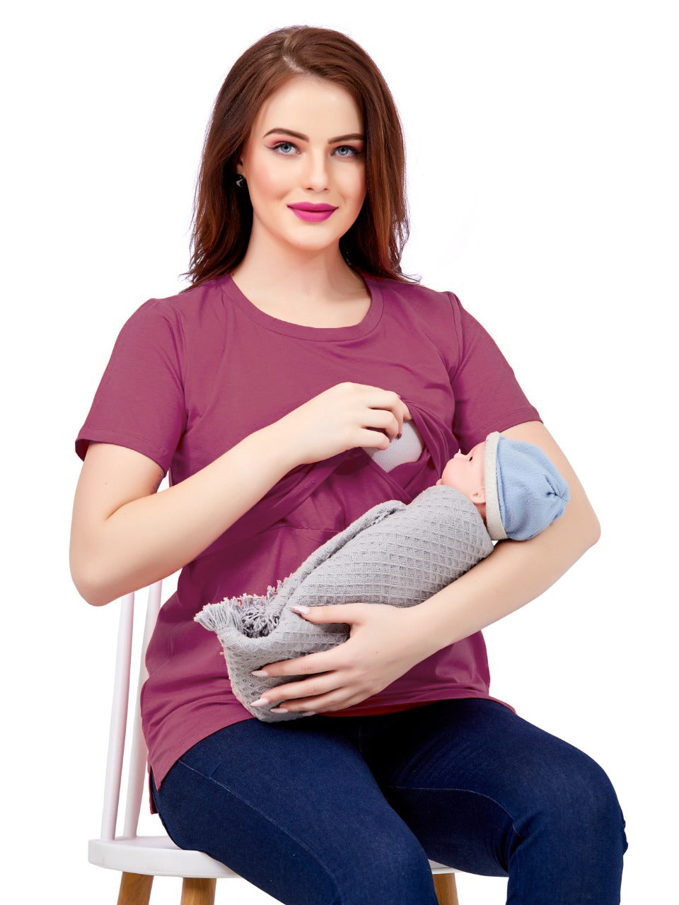 Onion Pink Maternity T-shirt