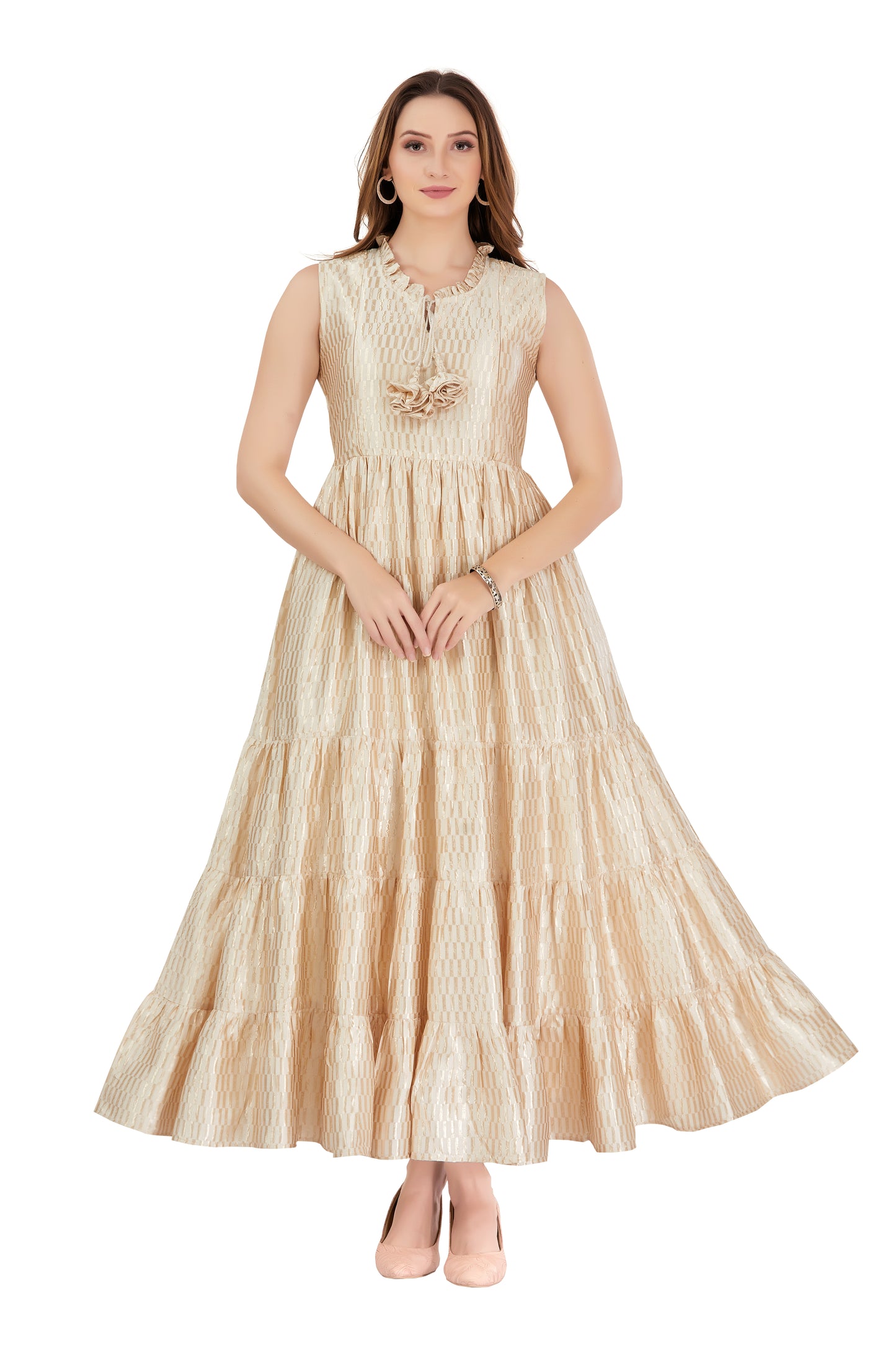 Soft Gold Baby Shower Gown