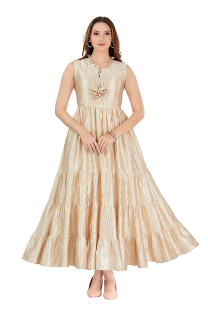 Soft Gold Baby Shower Gown