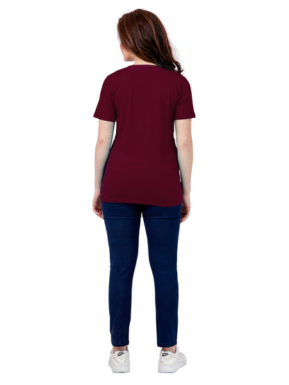 Maroon Maternity T-shirt