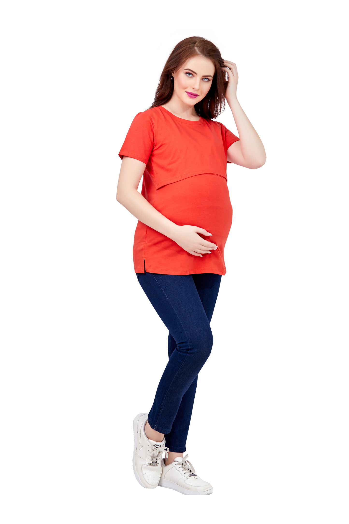 Orange Maternity T-shirt