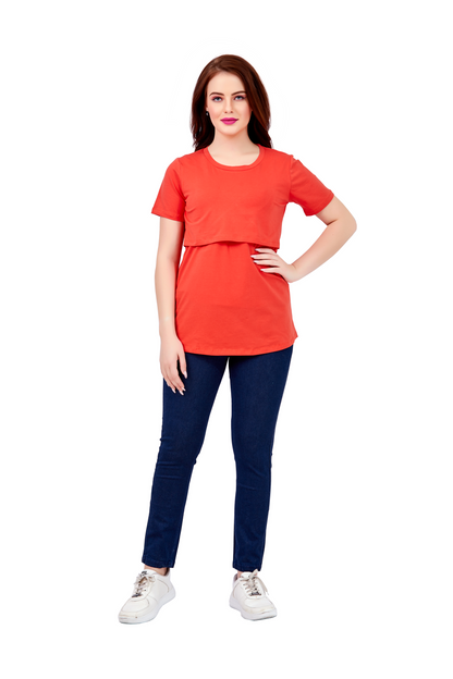 Orange Maternity T-shirt