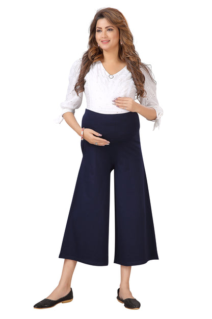 Navy Blue Flared Plazzo