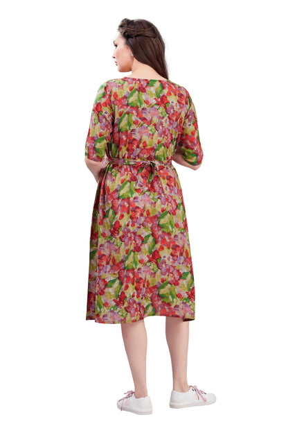 Multicolor Feeding Dress