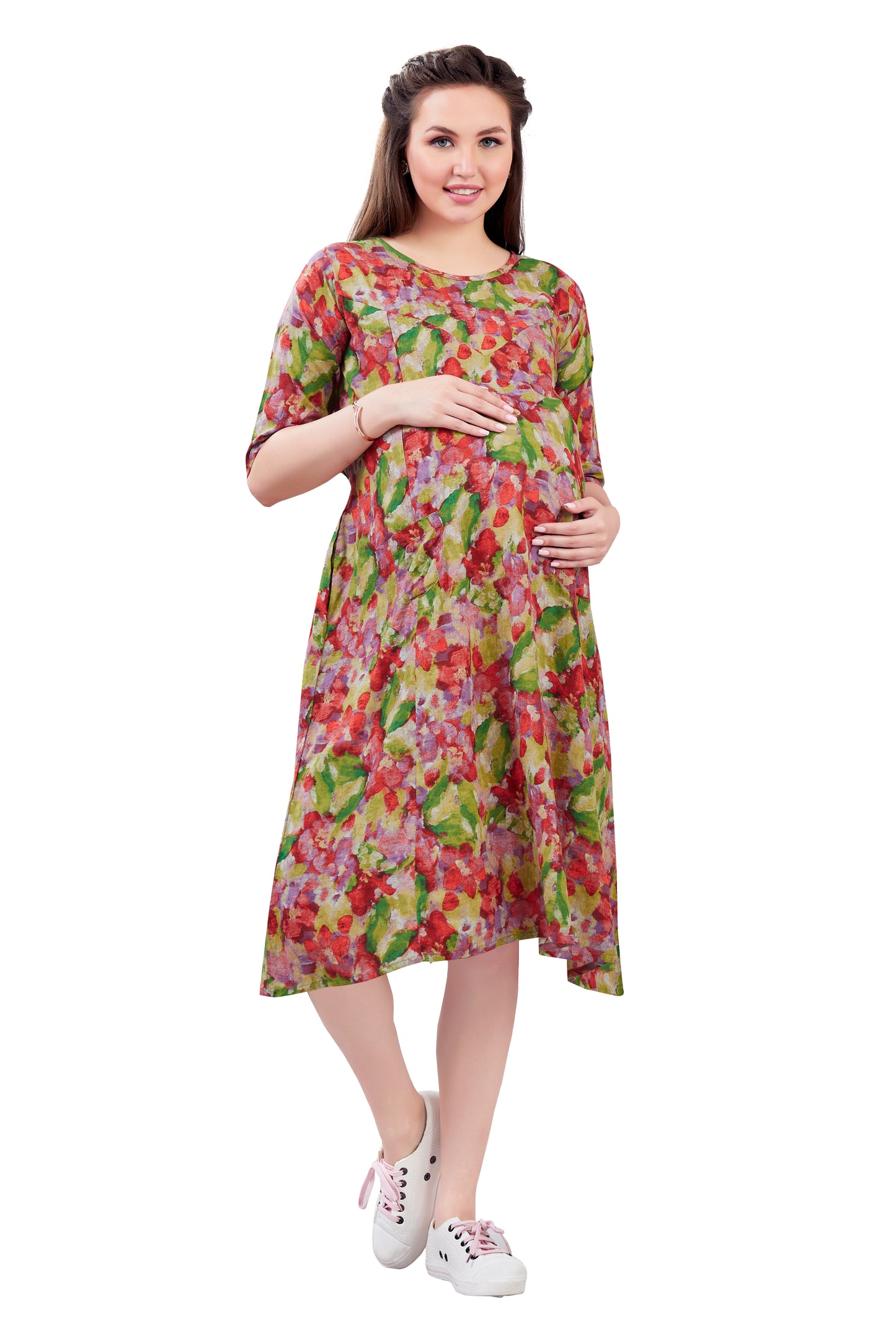 Multicolor Feeding Dress