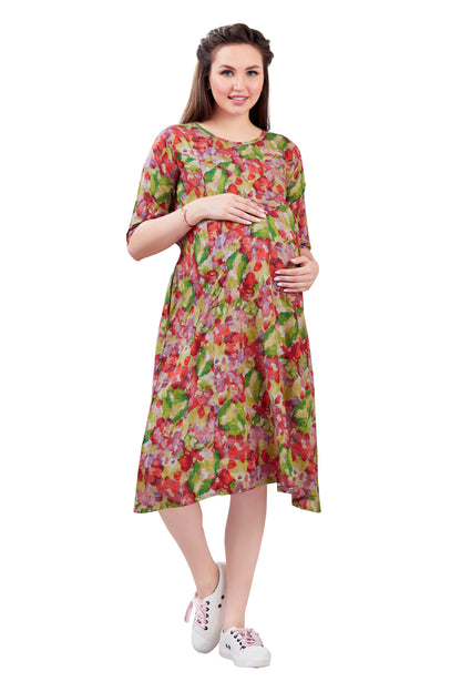Multicolor Feeding Dress