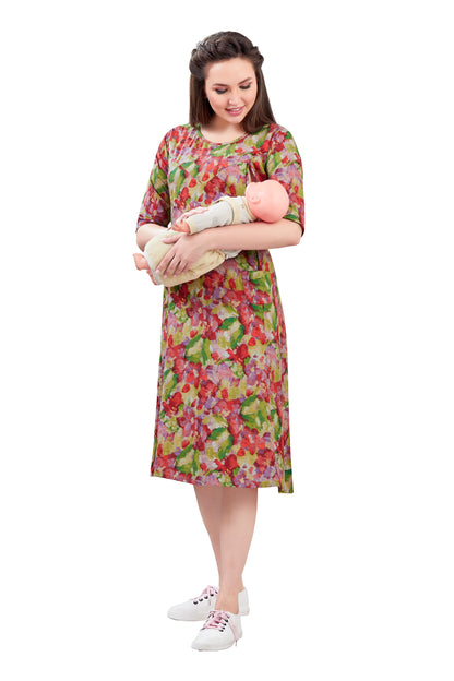 Multicolor Feeding Dress