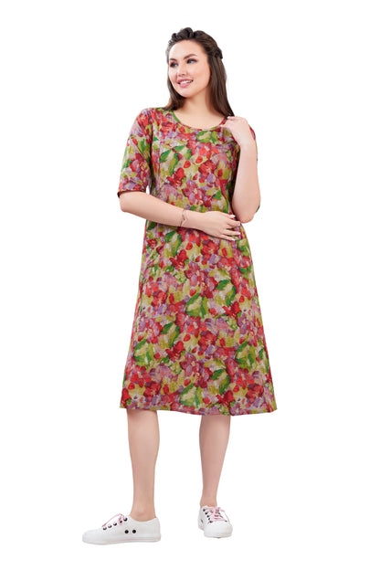 Multicolor Feeding Dress