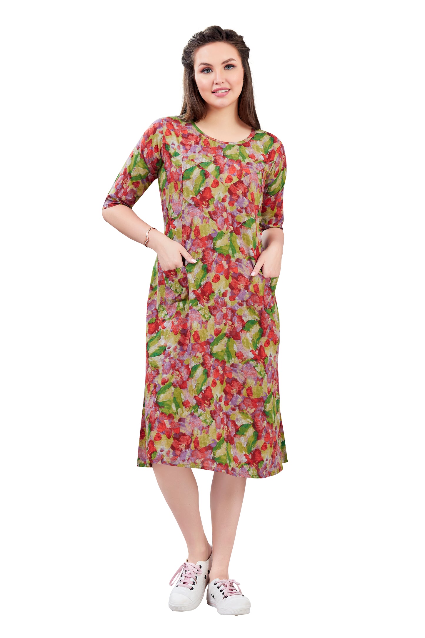 Multicolor Feeding Dress