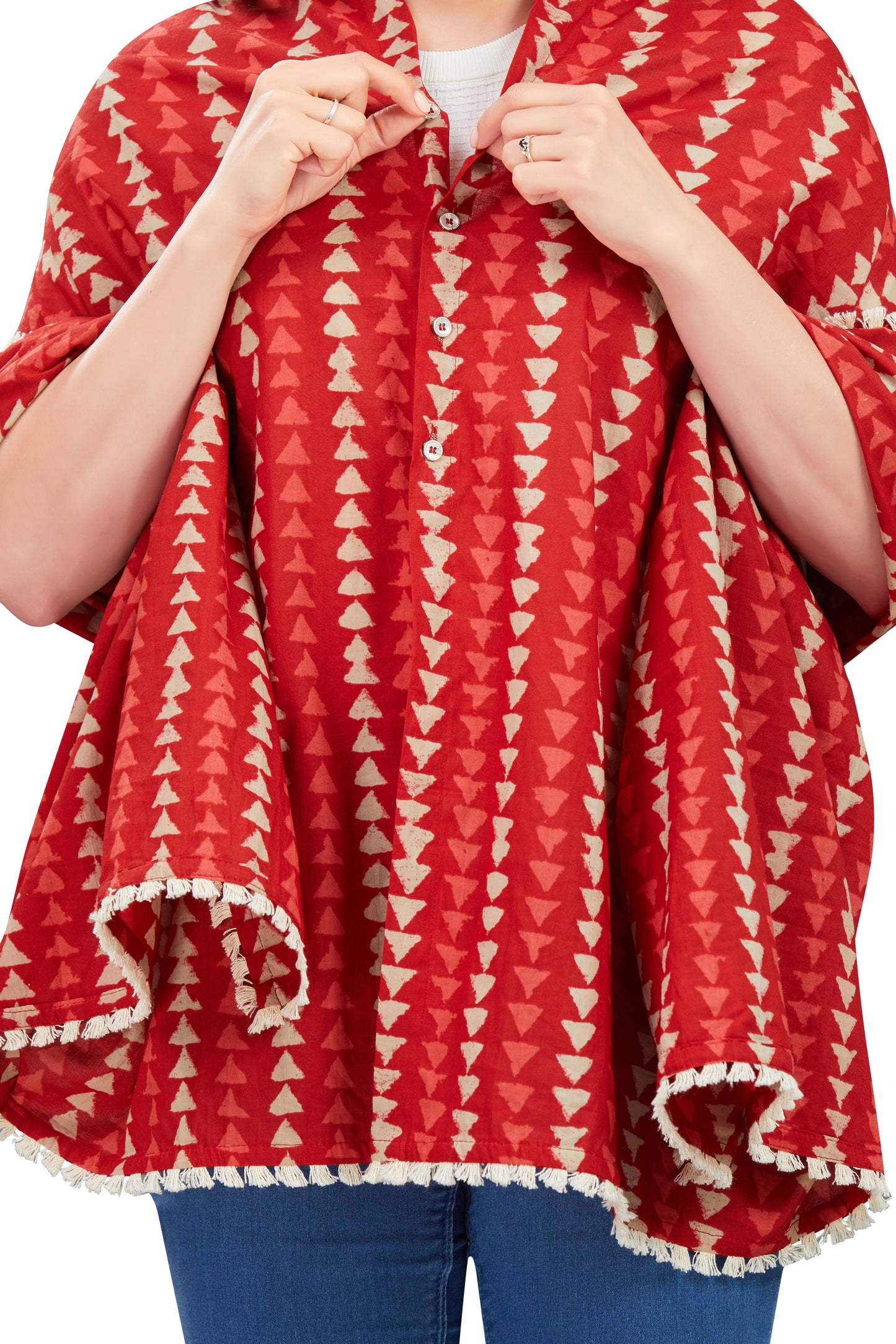 Red Motif Nursing Cover