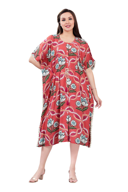 EasyFeed Multicolor Red Kaftan