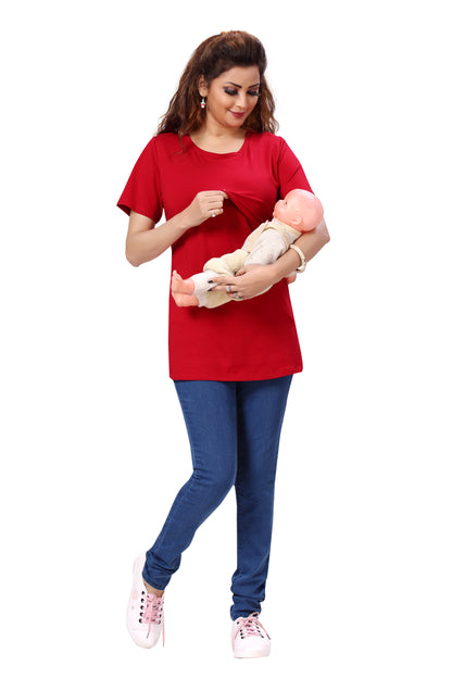 Red Maternity T-shirt
